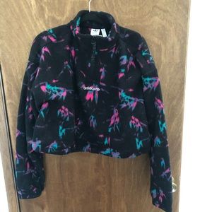 Adidas Originals 1/2 Zip Crop Polar Fleece